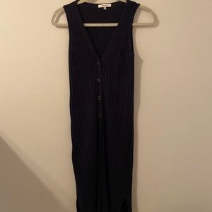 Madewell Button-Front Tank Sweater Dress